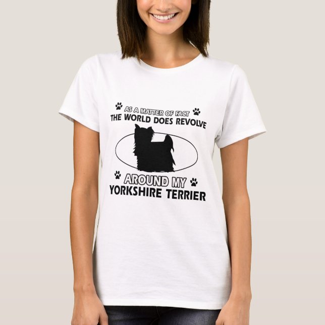 T-shirt Conceptions drôles de terrier de Yorkshire (Devant)