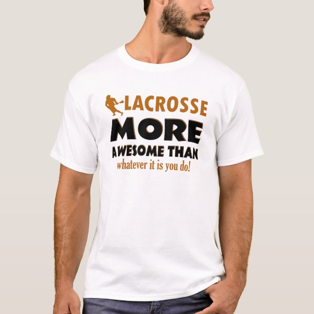 T-shirt Conceptions fraîches de lacrosse (Devant)