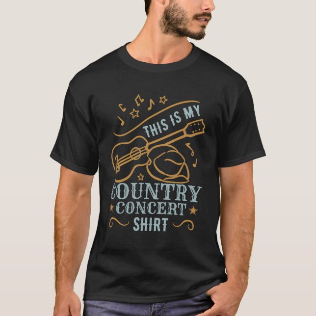 T-shirt Concert de pays vintage (Devant)