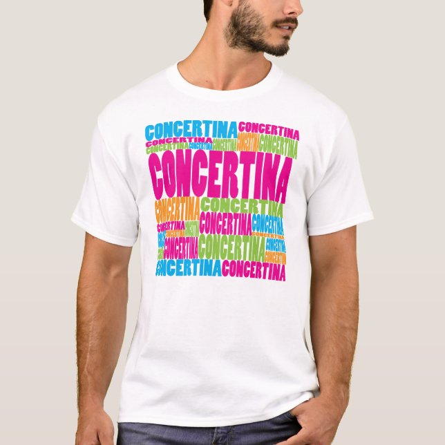 T-shirt Concertina colorée (Devant)