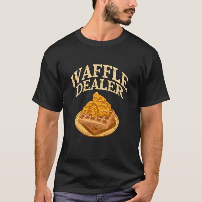 T-shirt Concession Gaufre Poulet et Gaufres Conception de  (Devant)