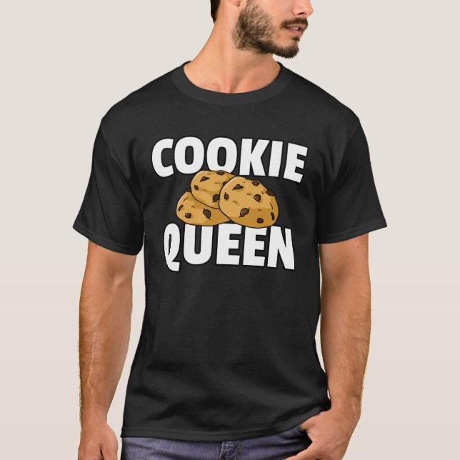 T-shirt Concessionnaire au chocolat Cookie Queen (Devant)