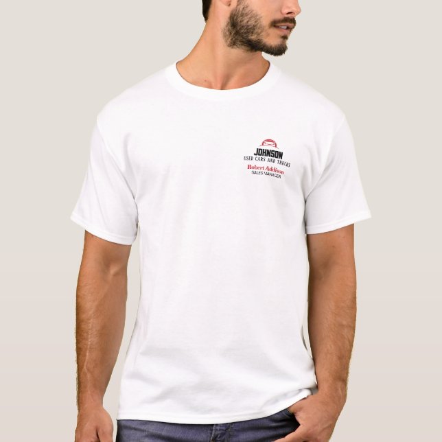 T-shirt Concessionnaire automobile, parc de véhicules d'oc (Devant)