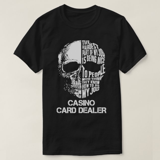 T-shirt Concessionnaire de cartes Casino (Design devant)