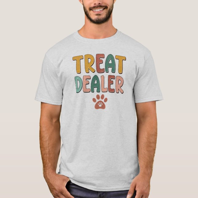 T-shirt Concessionnaire de traitement - Amusant chien (Devant)