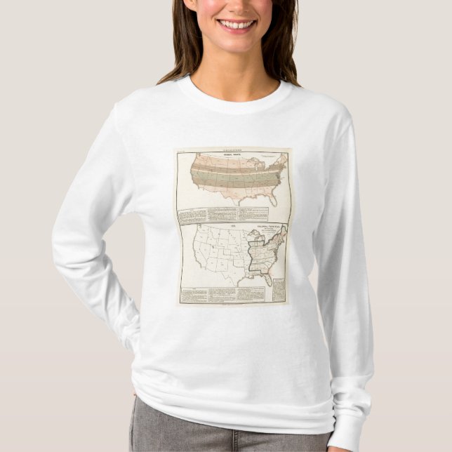 T-shirt Concessions originales de 1776 secteurs arrangés (Devant)