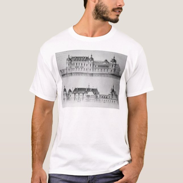 T-shirt Concevez pour la reconstruction de la façade du (Devant)