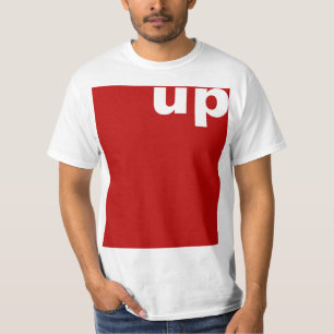 T-shirt Concevez simplement "rectangle rouge vers le haut"