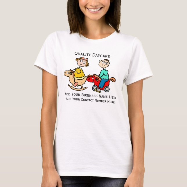 T-shirt Concevez T en fonction du client pour Childcare ou (Devant)
