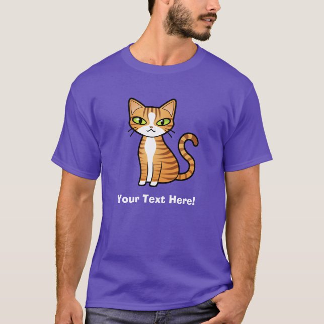 T-shirt Concevez votre propre chat de bande dessinée (Devant)