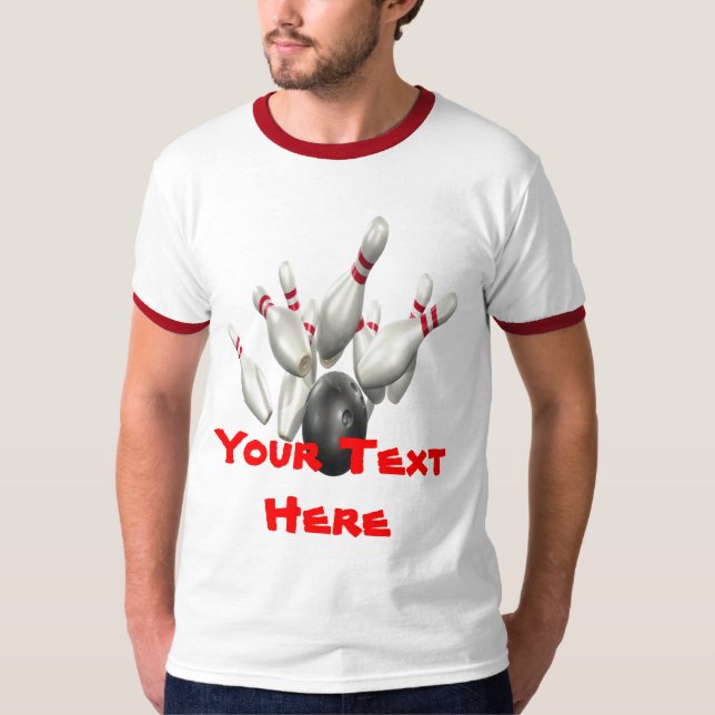 T-shirt Concevez votre propre chemise de bowling (Devant)