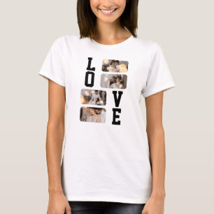 T-shirt Concevez Votre Propre Collage De 4 Photos