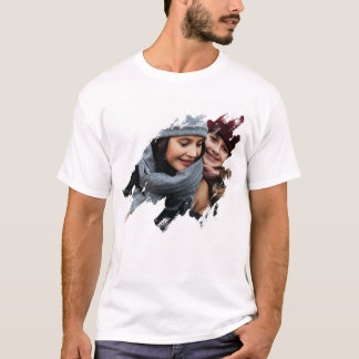 T-shirt Concevoir Propre Photo Personnalisée Brush Stroke