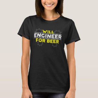 T-shirt Concevra des projets pour de la bière Ingénierie