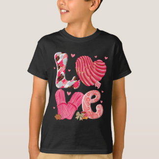 T-shirt Concha Love Valentine's Day Mexican Sweet Pan Dulc