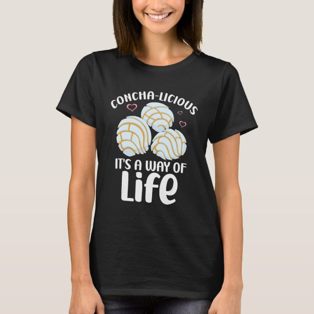 T-shirt Conchas Pan Dulce Latina Mexican Mujer Concha Past (Devant)