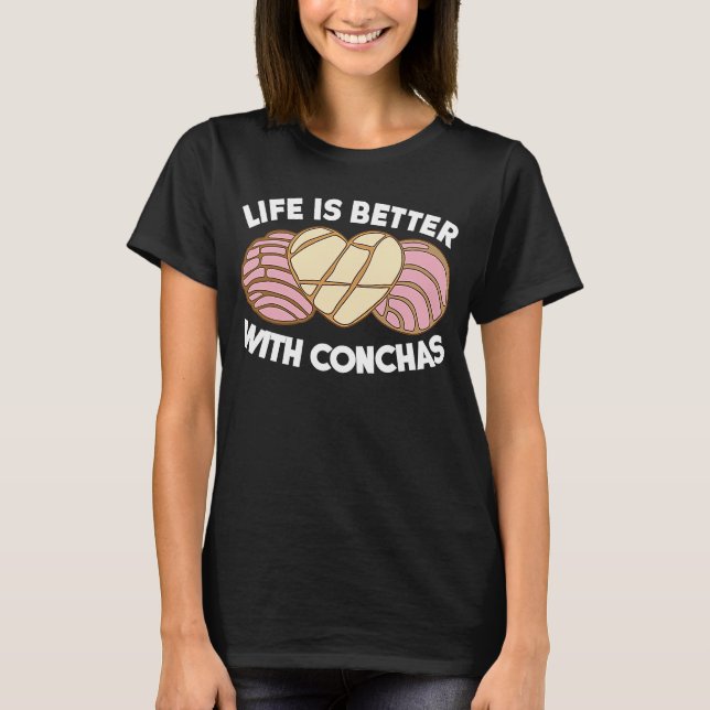 T-shirt Conchas Pan Dulce Latina Mexique Mujer Concha pass (Devant)