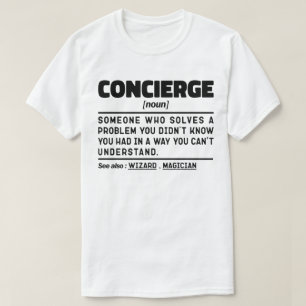 T-shirt Concierge Noun Cool Sarcastique Travailleur Appréc