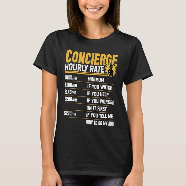 T-shirt Concierge Service Hourly Rate (Devant)