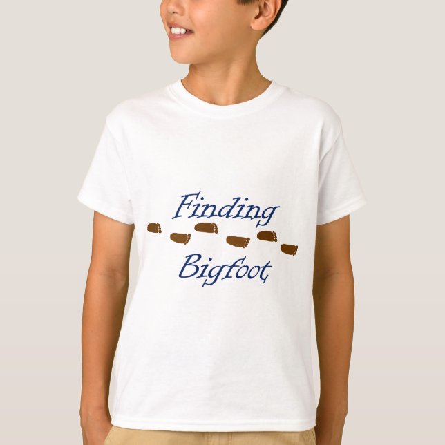 T-shirt Conclusion de Bigfoot avec des empreintes de pas (Devant)