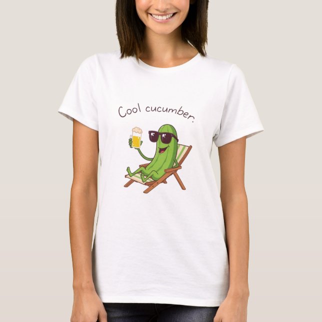 T-shirt Concombre Cool (Devant)