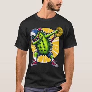 T-shirt Concombre dansant en train de jouer au pickleball