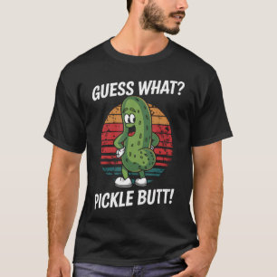 T-shirt Concombre Drôle Devine Quel Pickle Butt Meme Pickl