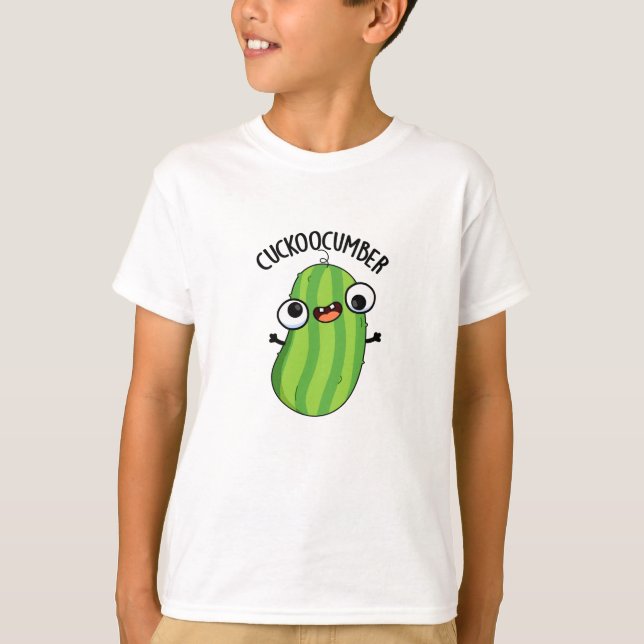 T-shirt Concombre Funky Veggie Cucumber Pun (Devant)
