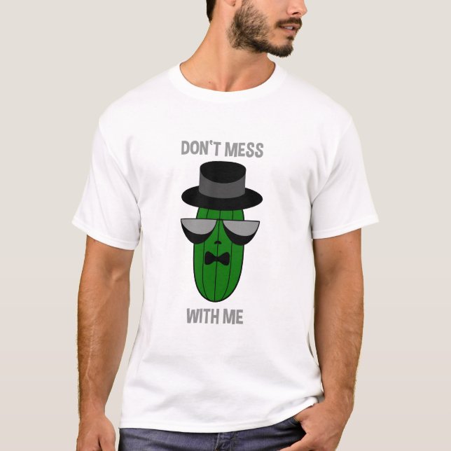 T-shirt Concombre mafieux avec lunettes de soleil Ne pas g (Devant)