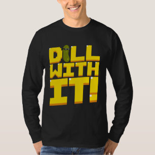 T-shirt Concombre Pickle au Aneth 8 Bits Rétro