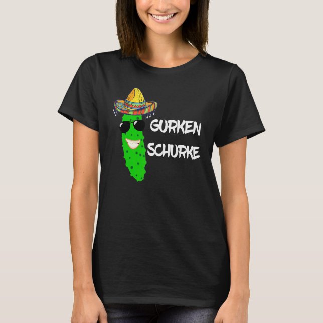 T-shirt Concombre vilain Cucumer Végétable Sombrero Costum (Devant)