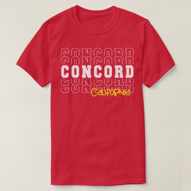 T-shirt Concord city Californie Concord CA (Design devant)
