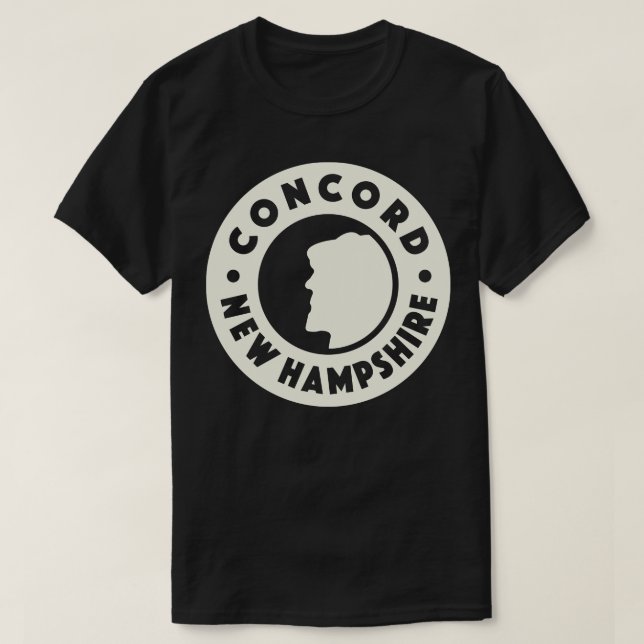 T-shirt Concord New Hampshire Circle Tan (Design devant)