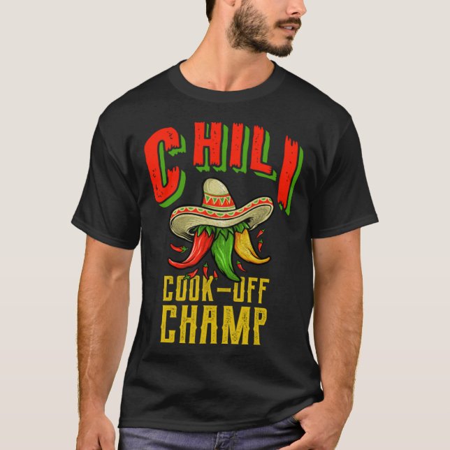 T-shirt Concours Chili Cook Off Champ Chili (Devant)