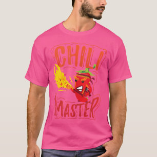 T-shirt Concours culinaire Chili Master Poivron Rouge