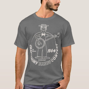 T-shirt Concours de banjo de Craftsbury 1984 drôle