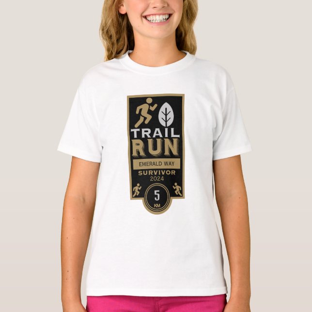 T-shirt Concours de course de coureur de piste (Devant)