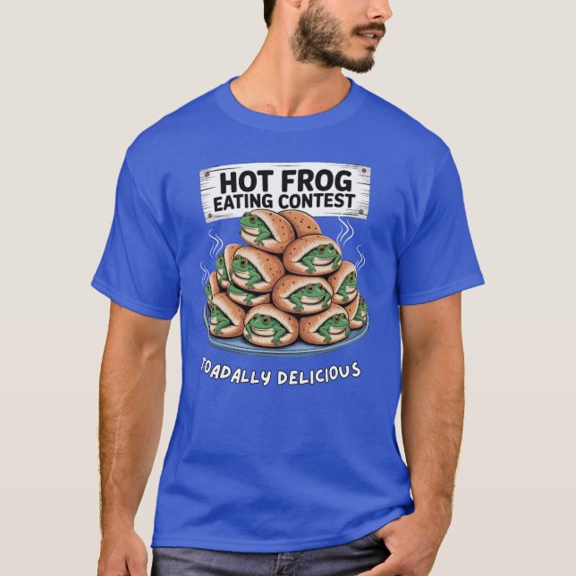 T-shirt Concours de repas de grenouilles chaudes - Toadada (Devant)