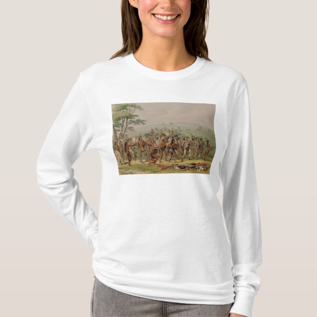 T-shirt Concours de tir à l'arc de Mandan, c.1832 (Devant)