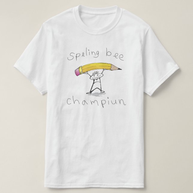 T-shirt Concours d'orthographe (Design devant)