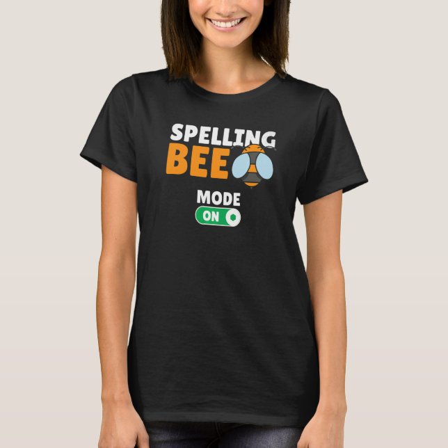 T-shirt Concours d'orthographe Jeu de Bee Orthographe comp (Devant)