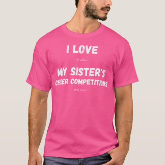 T-shirt Concours Drôle de Danse de Soeur de Cheer Frère