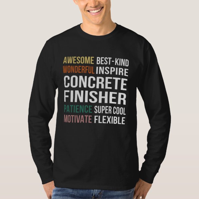 T-shirt Concrete Finisher  Appreciation (Devant)