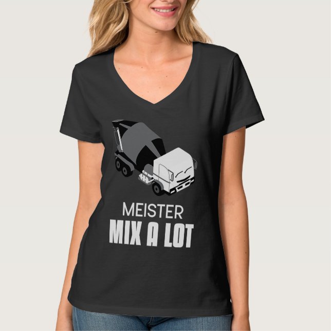 T-shirt Concrete Mixer for Drivers Slogan Concrete Mixer D (Devant)