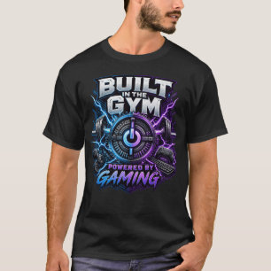 T-shirt Conçu Dans La Salle De Sport Alimenté Par Le Jeu :