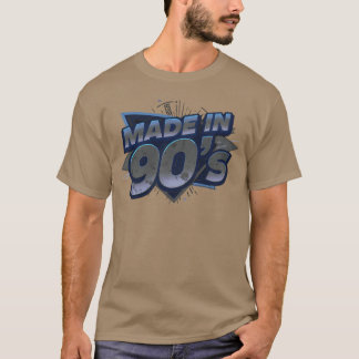 T-shirt Conçu dans les années 90 Badge rétro design ami