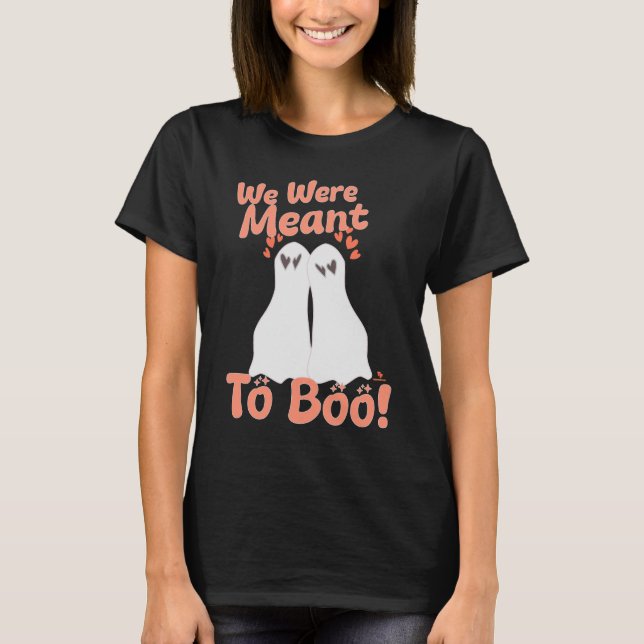 T-shirt Conçu pour Boo Cute Halloween Ghosts Cartoons (Devant)
