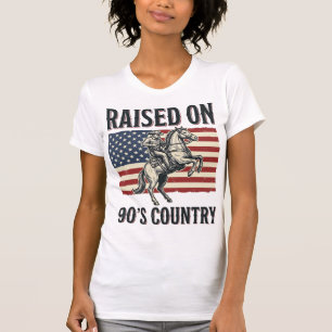 T-shirt Conçu pour Chemise Western Cowboy Country 90s_