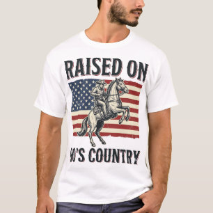 T-shirt Conçu pour Chemise Western Cowboy Country 90s_