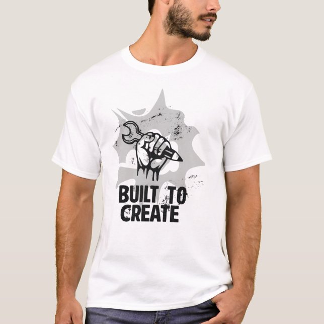 T-shirt Conçu pour créer (Devant)